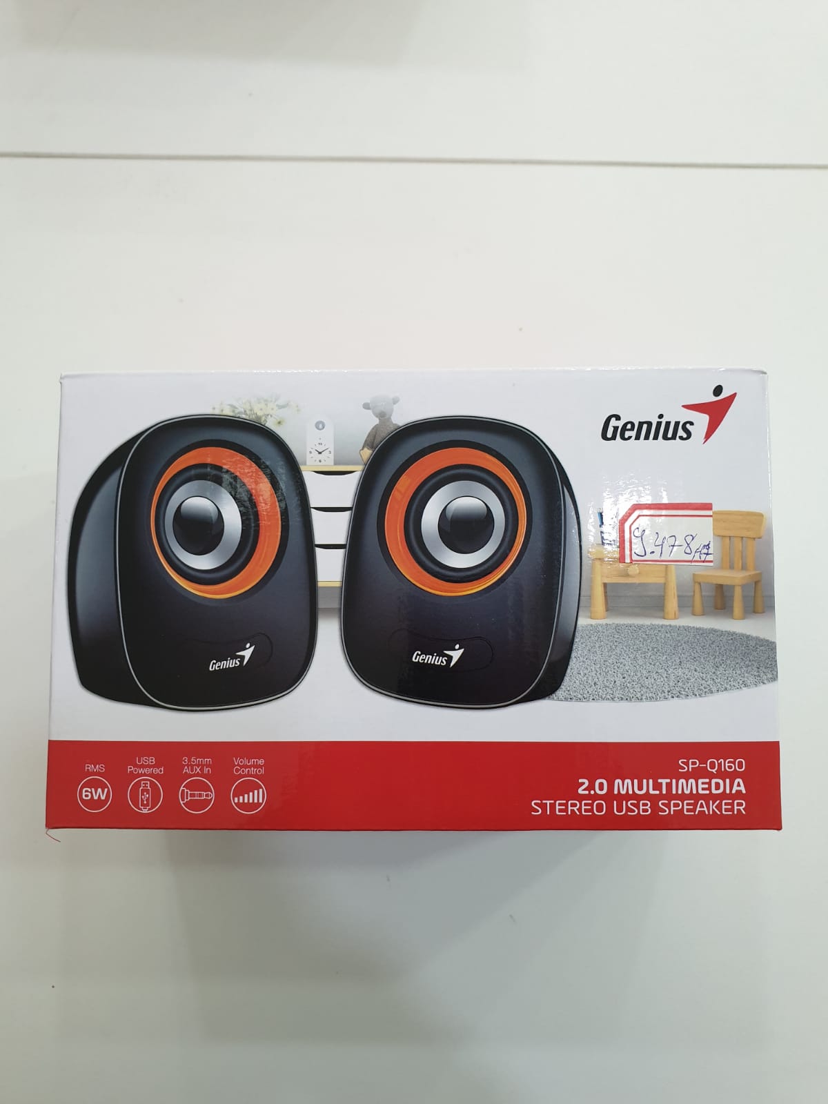 Colunas Genius SP-Q160 usb Estéreo Azul
