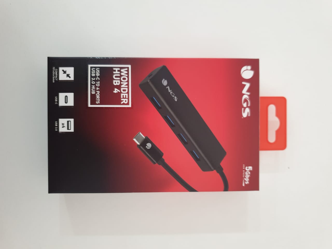 Extensor NGS usb-c para 4 portas usb-a 3.0