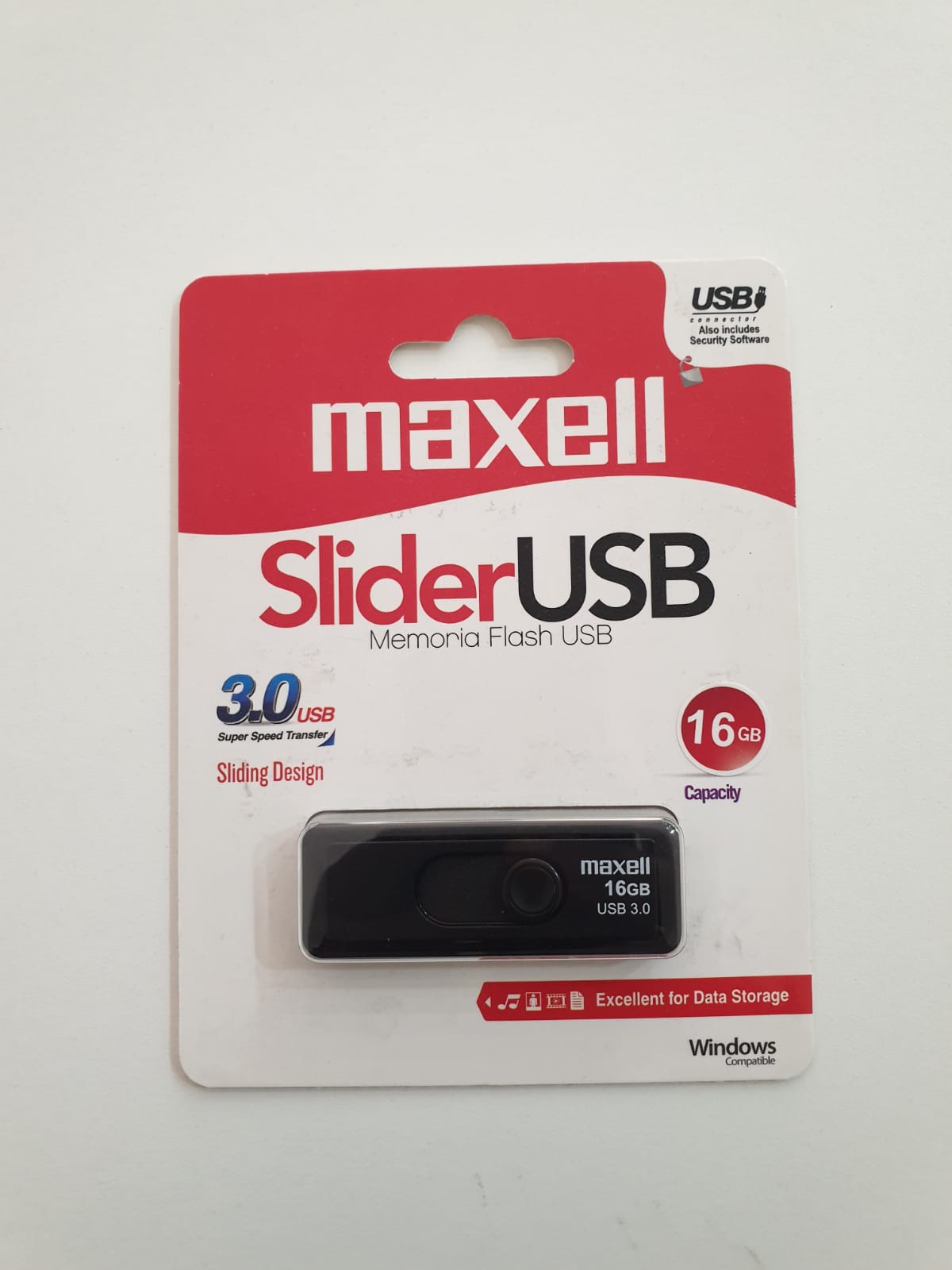 Pendrive Maxell Slider 16GB usb 3.0
