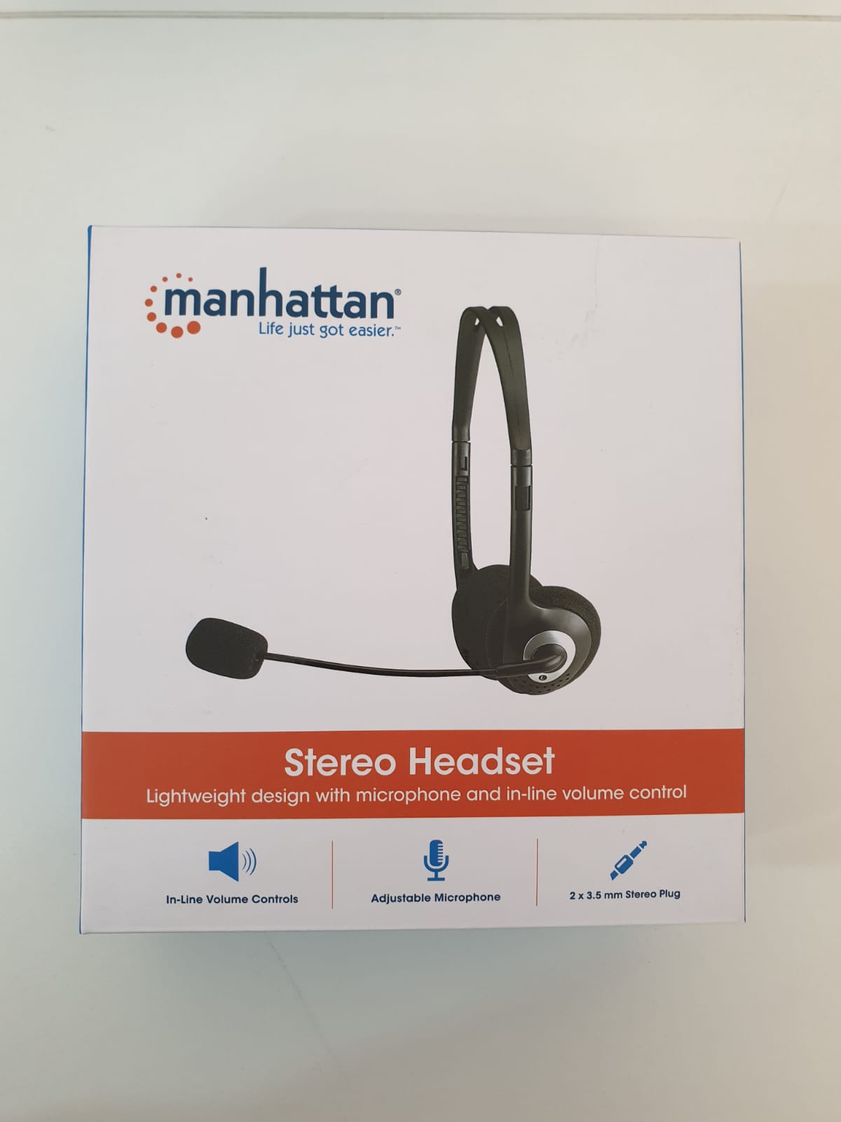 Headphone Manhattan estéreo c/mic e esponja